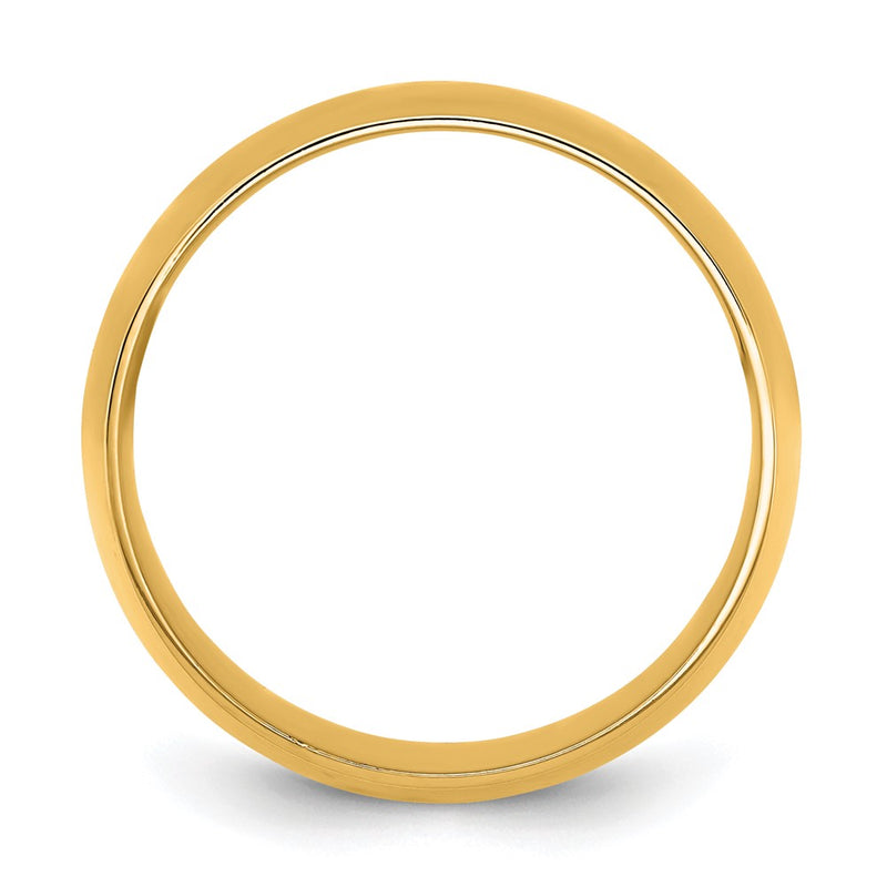 10K Yellow Gold 10Ky 10mm Lightweight Comfort Fit Band Size 12.5