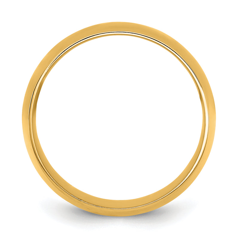 10K Yellow Gold 10Ky 10mm Lightweight Comfort Fit Band Size 6