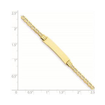 7 Inch 14K Anchor Id Bracelet