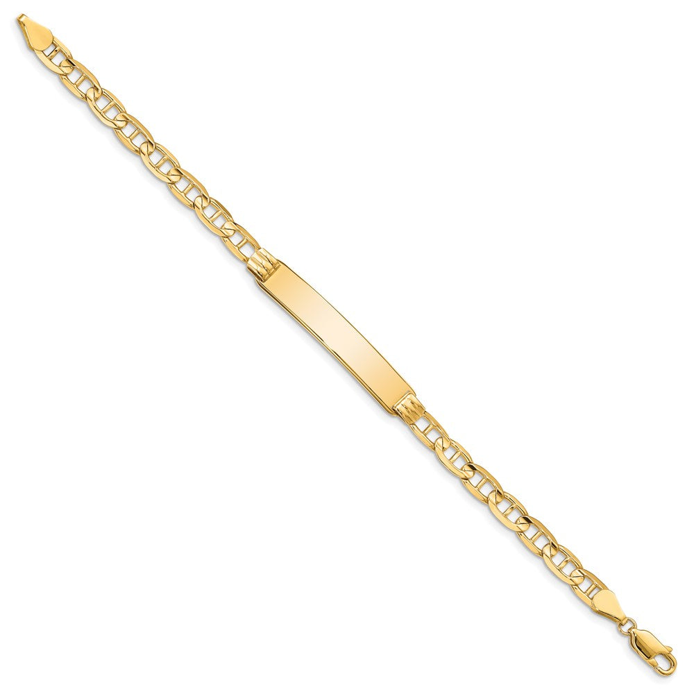 8 Inch 14K Anchor Id Bracelet