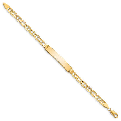 8 Inch 14K Anchor Id Bracelet