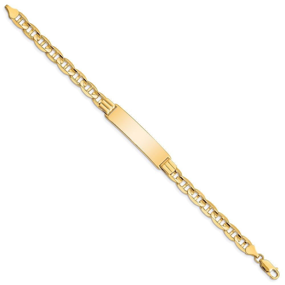 8 Inch 14K Anchor Id Bracelet