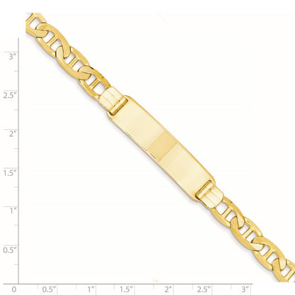 8 Inch 14K Anchor Link Id Bracelet