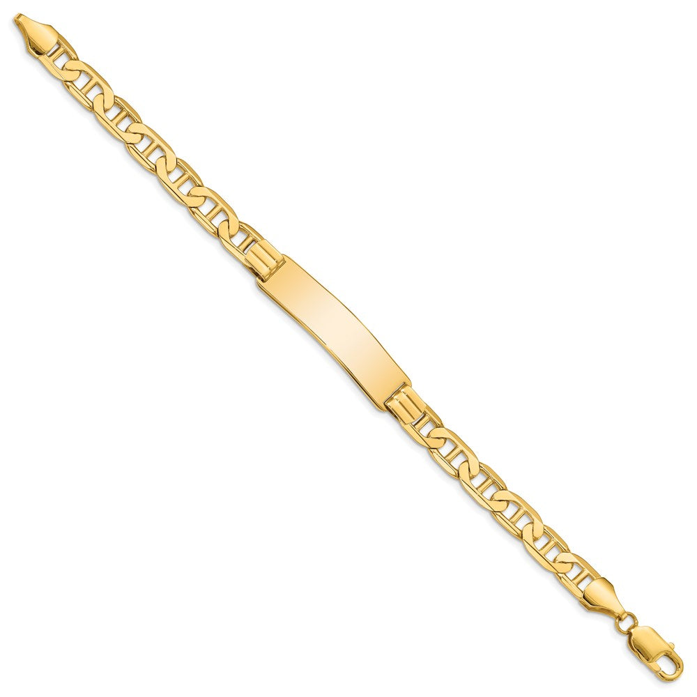 8 Inch 14K Anchor Link Id Bracelet