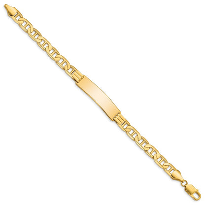 8 Inch 14K Anchor Link Id Bracelet