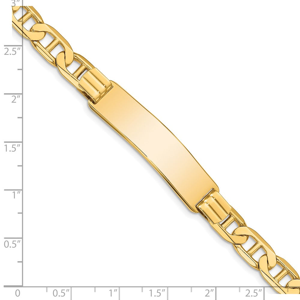 8 Inch 14K Anchor Link Id Bracelet