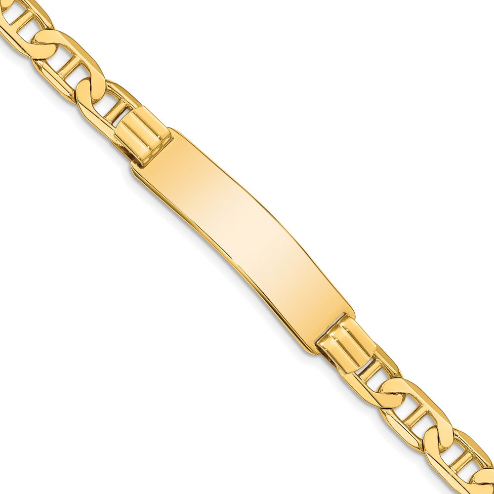 8 Inch 14K Anchor Link Id Bracelet