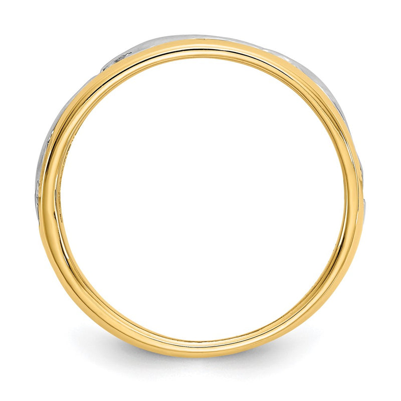 14K Yellow & Rhodium With Dolphin Ring