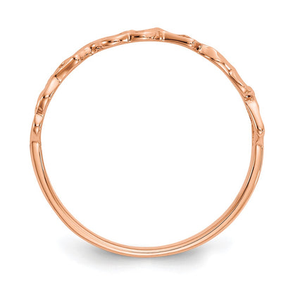 14K Rose Gold Heart Ring