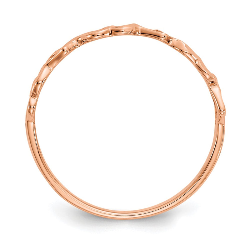 14K Rose Gold Heart Ring