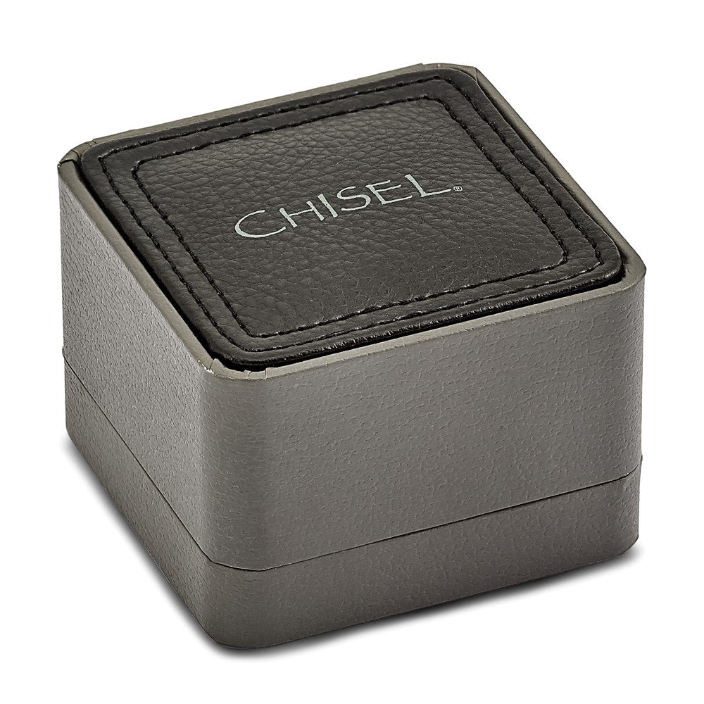 Stainless Steel Chisel Brushed And Polished Rectangle Cufflinks