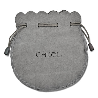 Stainless Steel Chisel Polished Black Ip-Plated Braided Leather 9 Inch Bracelet