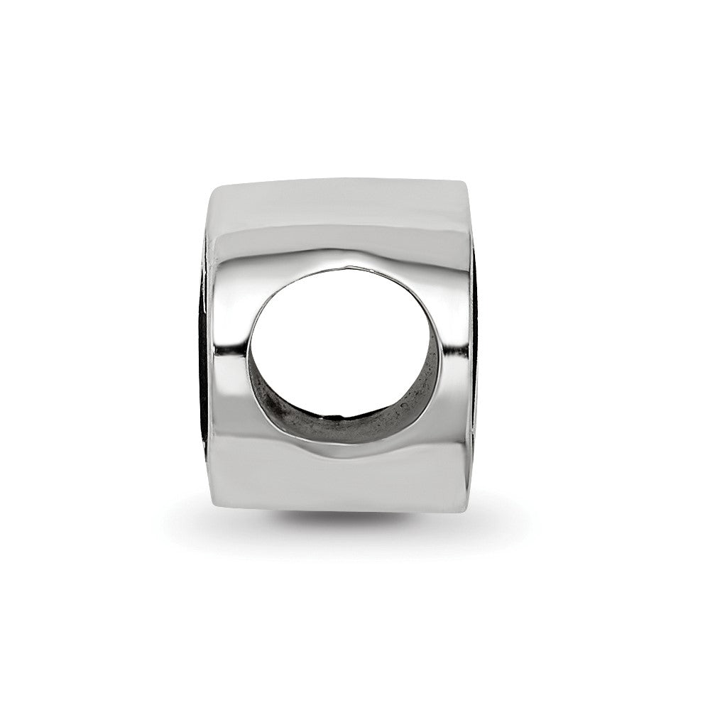 Sterling Silver Logoart 15.25mm Chi Omega Oval Greek Letters Bead