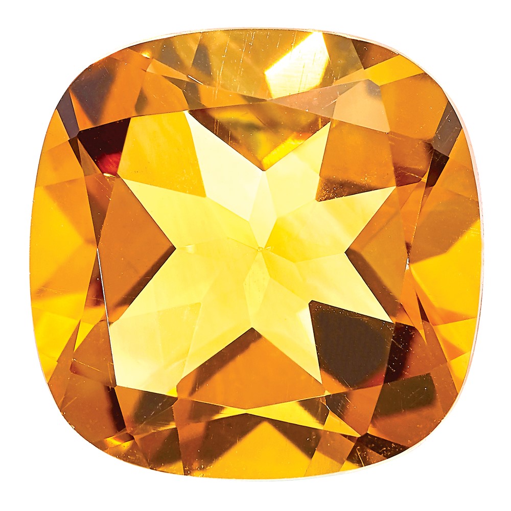 Gemstone Citrine Aa Quality 14X10mm Antique Cushion Long