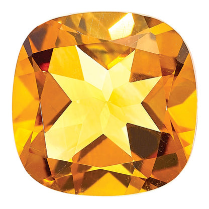 Gemstone Citrine Aa Quality 14X10mm Antique Cushion Long