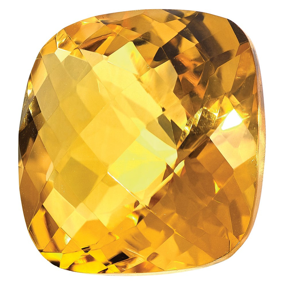 Gemstone Citrine Aa Quality 6mm Antique Cushion Checkerboard