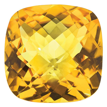 Gemstone Citrine Aa Quality 6mm Antique Cushion Checkerboard