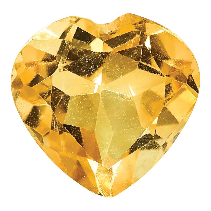 Gemstone Citrine Aa Quality 5mm Heart