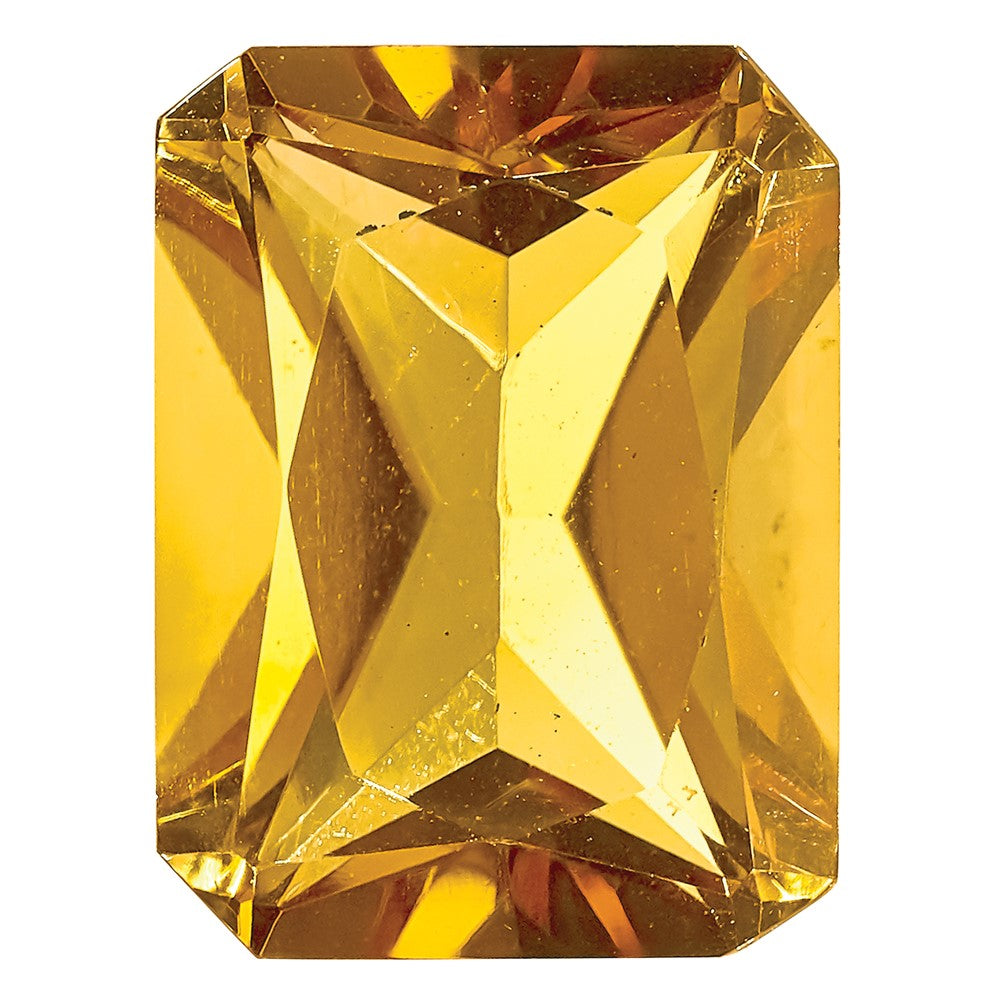 Gemstone Citrine Aa Quality 8X6mm Emerald Radiant-Cut