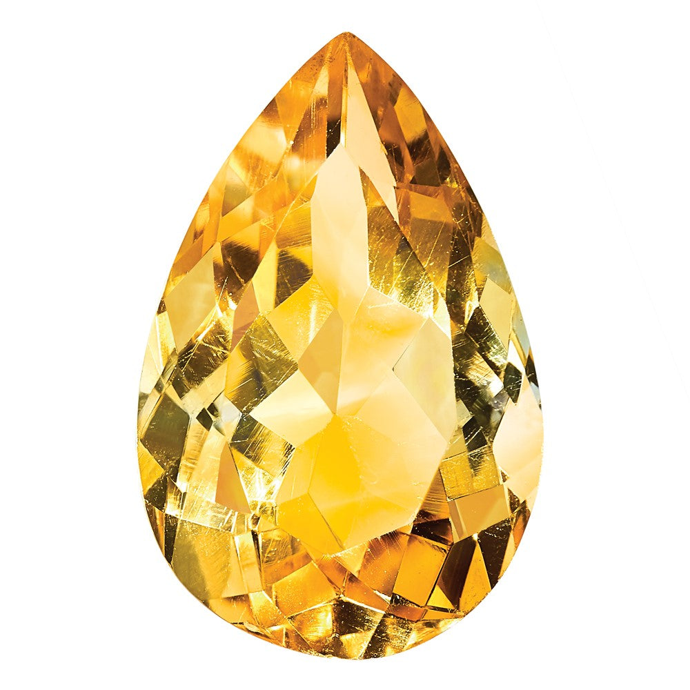Gemstone Citrine Aa Quality 12X8mm Pear