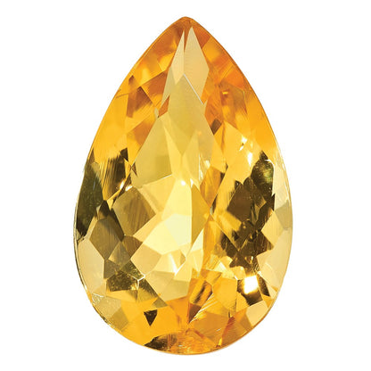 Gemstone Citrine Aa Quality 8X5mm Pear Checkerboard
