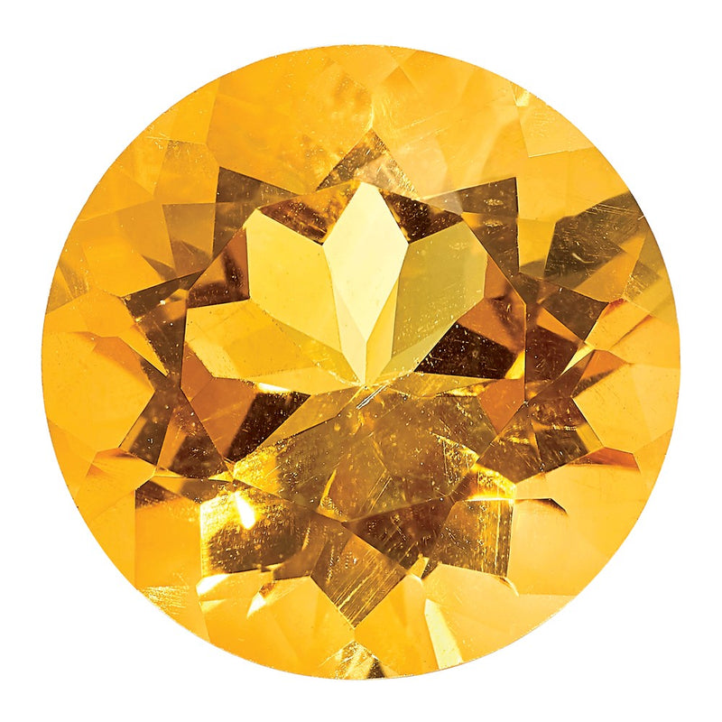 Gemstone Citrine Aa Quality 2mm Round