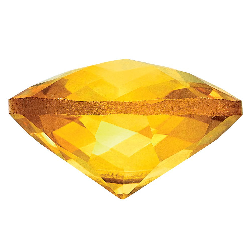 Gemstone Citrine Aa Quality 7mm Round Checkerboard