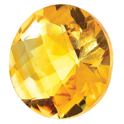 Gemstone Citrine Aa Quality 7mm Round Checkerboard