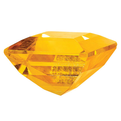 Gemstone Citrine Aa Quality 4mm Square Step-Cut