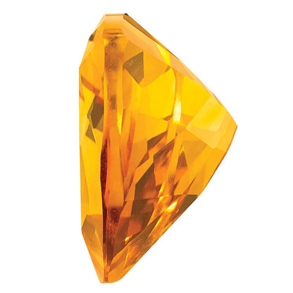 Gemstone Citrine Aa Quality 10mm Trillion