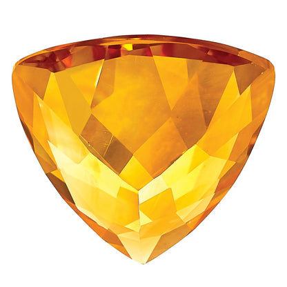 Gemstone Citrine Aa Quality 10mm Trillion