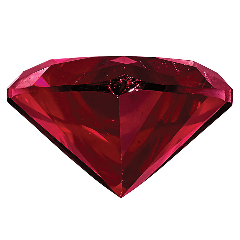 Gemstone Created Ruby 6mm Heart