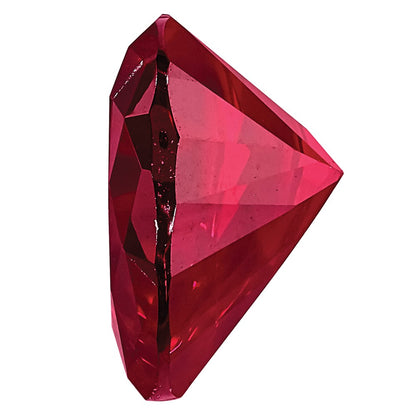 Gemstone Created Ruby 7mm Heart