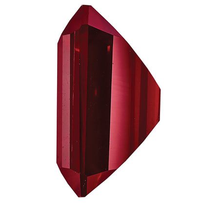 Gemstone Created Ruby 12X10mm Emerald Cut