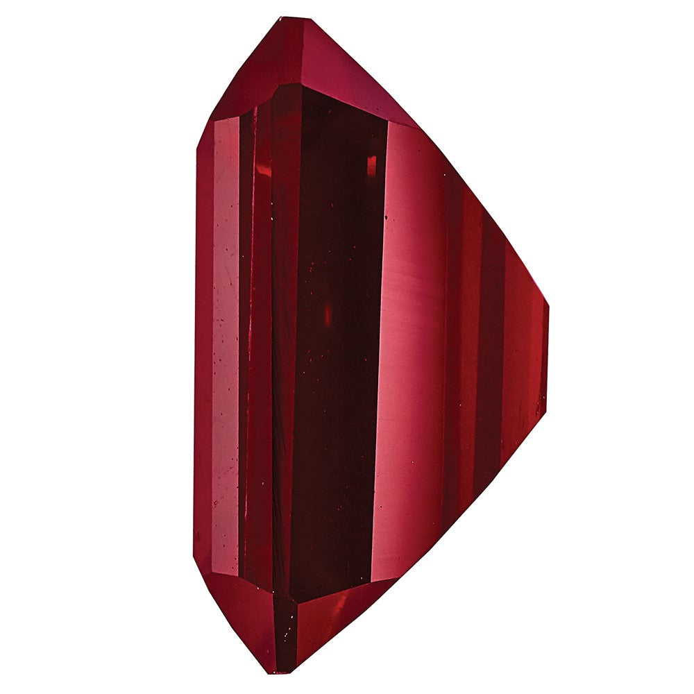 Gemstone Created Ruby 8X6mm Emerald Cut
