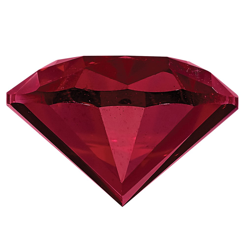 Gemstone Created Ruby 10X8mm Oval
