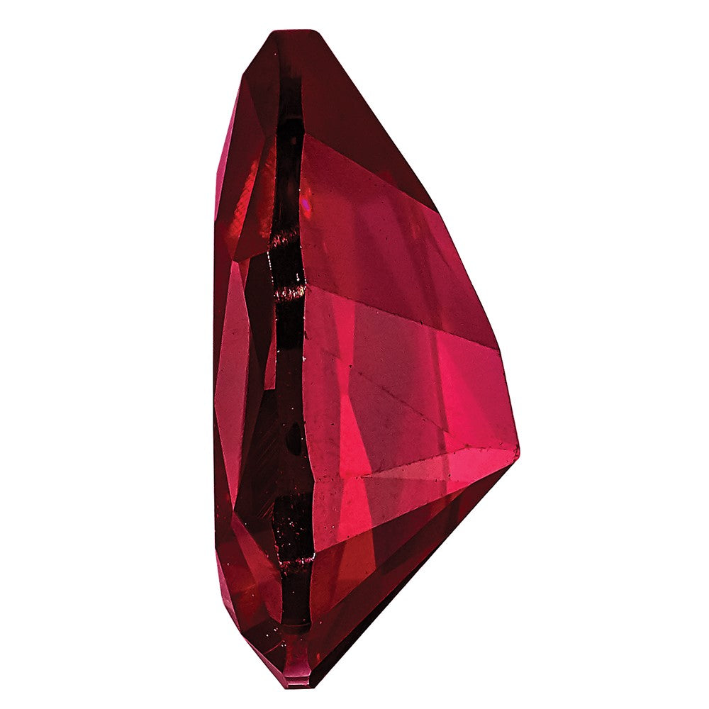 Gemstone Created Ruby 6X4mm Pear