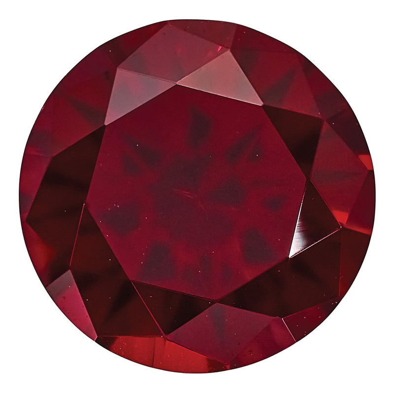 Gemstone Created Ruby 5mm Round