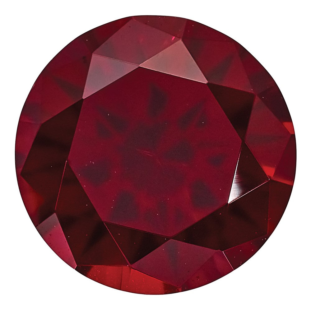 Gemstone Created Ruby 3mm Round