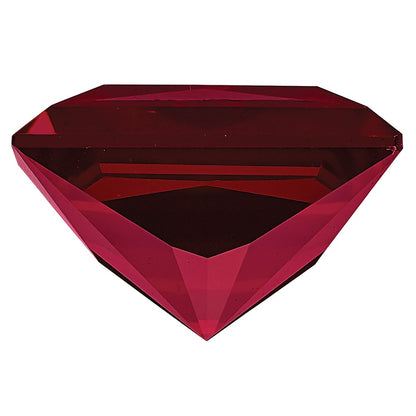 Gemstone Created Ruby 7mm Princess