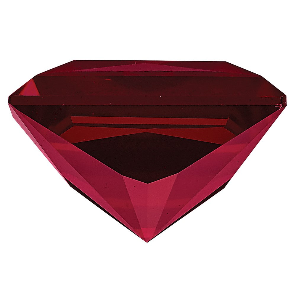 Gemstone Created Ruby 8mm Princess