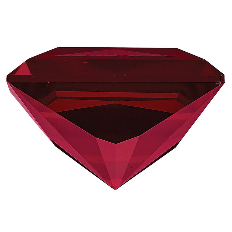 Gemstone Created Ruby 8mm Princess