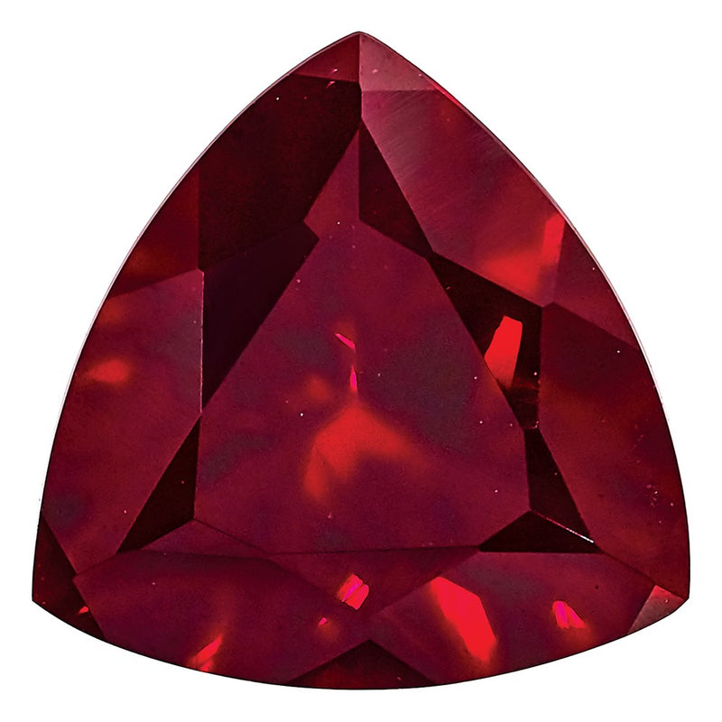 Gemstone Created Ruby 7mm Trillion