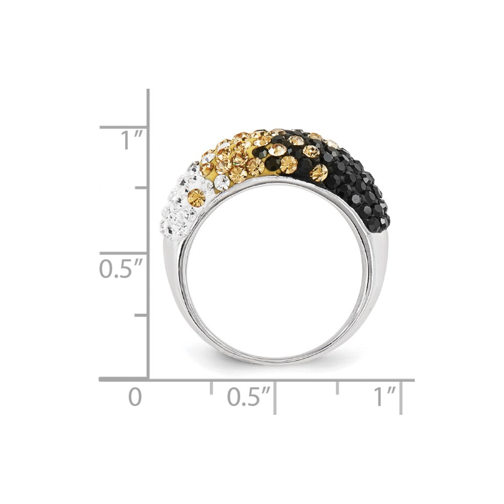 Sterling Silver Crystal Ring (Size 6 Only)