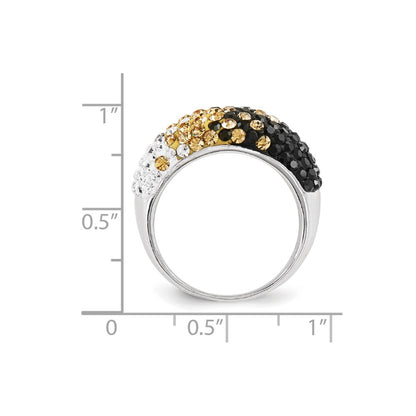 Sterling Silver Crystal Ring (Size 6 Only)