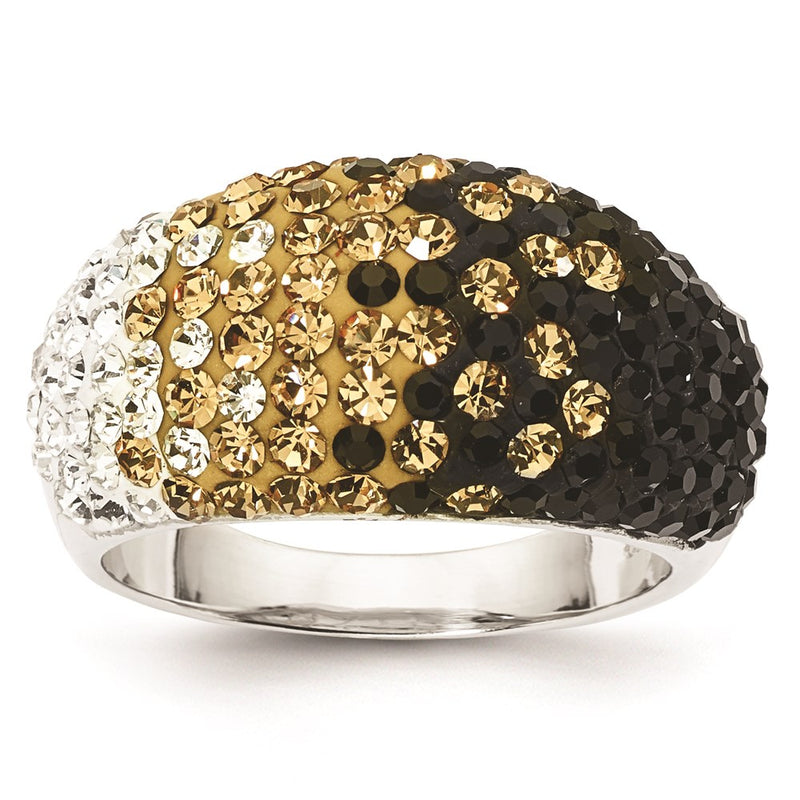 Sterling Silver Crystal Ring (Size 6 Only)