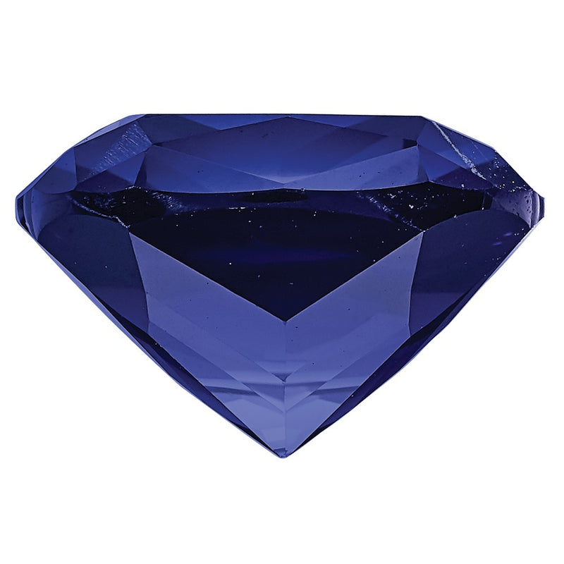 Gemstone Created Blue Sapphire 8mm Antique Cushion