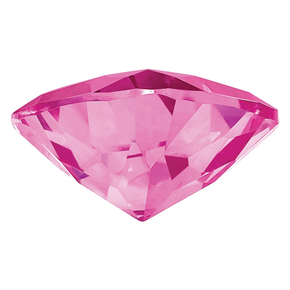 Gemstone Created Pink Sapphire 6mm Antique Cushion