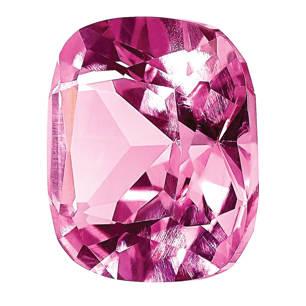Gemstone Created Pink Sapphire 5mm Antique Cushion