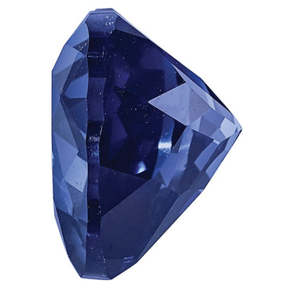 Gemstone Created Blue Sapphire 6mm Heart